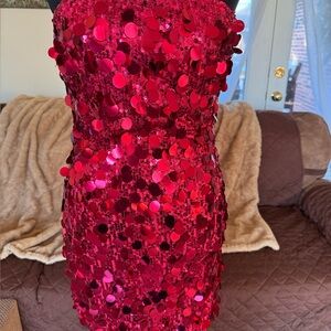 Lena Vibrant Pink Cocktail Dress